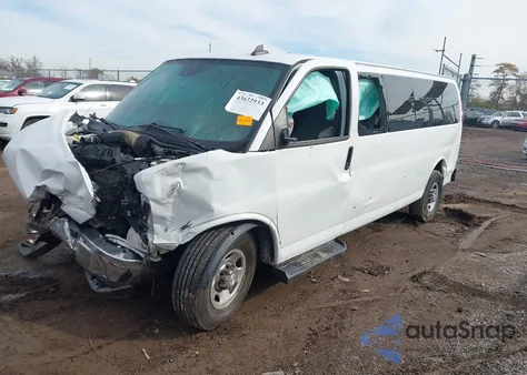 2020 Chevrolet Express Passenger Rwd 3500 Extended Wheelbase Lt z USA, uszkodzony, nr VIN 1GAZGPFG2L1169038